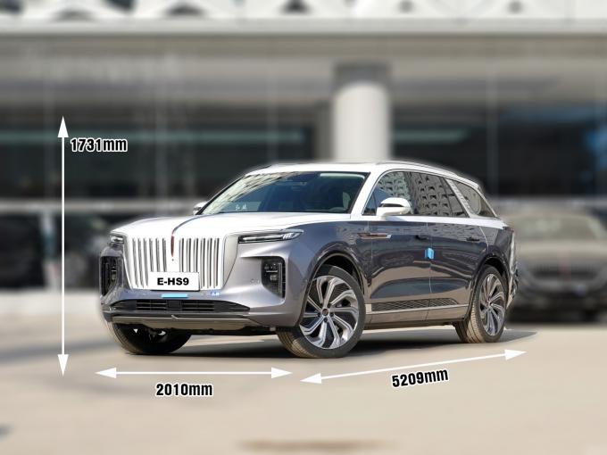 स्टॉक में Hongqi E-Hs9 नई या प्रयुक्त चीनी नई इलेक्ट्रिक कार के साथ 4WD मोटर 6 सीटों 690km Hongqi E-Hs9 0